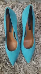 Scarpin Azul Turquesa Jorge Bischoff