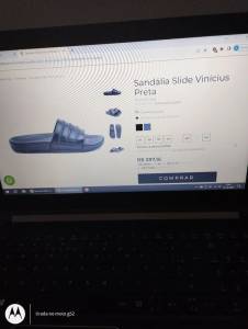 Sandlia Masculina Slide Em Couro - Nova