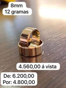 Par Alianas De Ouro 18k + 3 Brindes