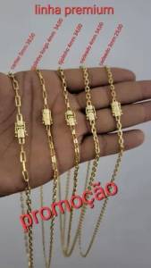 Corrente Masculina  Cartie Cadeado Banhada Ouro 18k ?