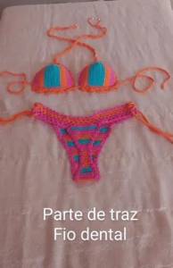 Biquini De Croch Estilo Fio Dental