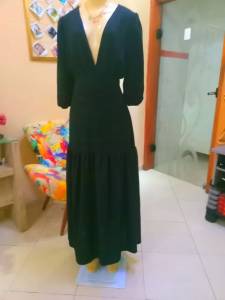 Vestido Em Crepe Duna
