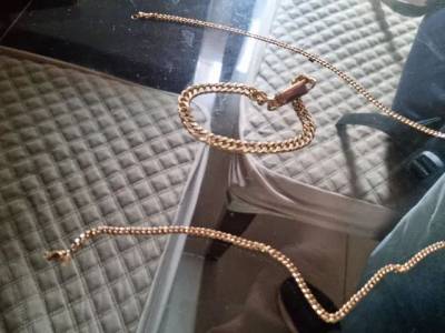 Corrente E Pulseira  No Sei  Ouro