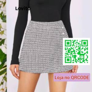 Short E Saia 2 Em 1 Xadrez - Parcela 4x