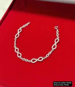 Prata 925 Pulseira Feminina Original