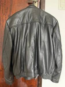 Jaqueta De Couro Legtima Preto- Tam G
