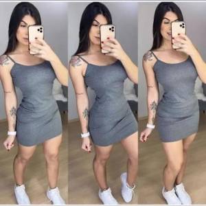 Vestidos Canelados Que Nunca,sai De Modaaaa...