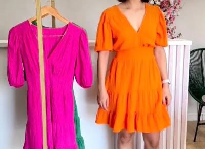 Vestido Laranja -tamanho M