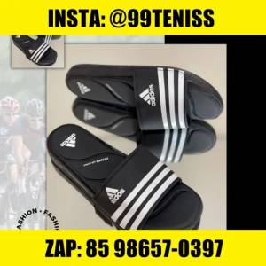 Chinelo (leia Descrio) Novo Slide Adidas Prta