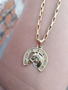 Cordo Cartier Em Ouro 18k + Pingente