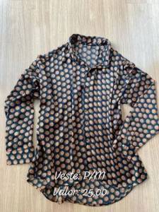 Blusa Cetim Preta E Dourado