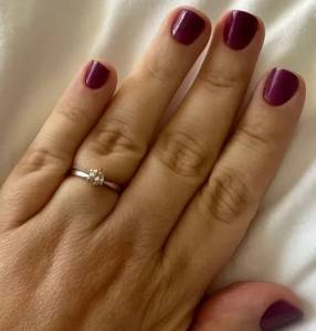 Solitrio Em Ouro Banco 18kt Diamante 50 Pontos