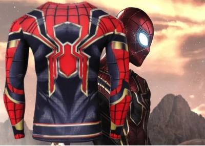 Bluso Homem Aranha De Ferro 3d