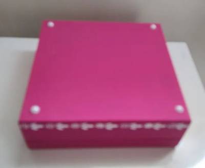 Porta Jia Mdf Pink Flocado Preto Floral