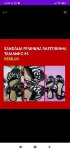 Rasteira Feminina, Nova, Preto, Dia Do Consumidor