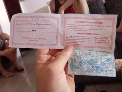 Vendo Par De Alianas Em Ouro 16