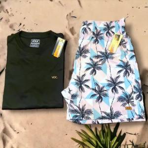 Shorts Praia Liso Estampa Mgica Vdc