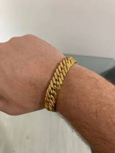 Pulseira Banhada A Ouro 13mm