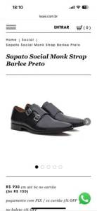 Sapato Louie - Monkey Strap - Preto - 41