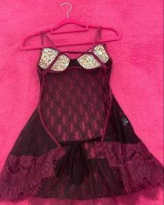 Baby Doll Roxo E Preto, Fruit De La Passion
