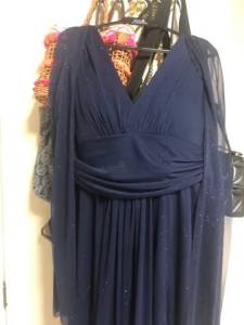 Vestido De Festa Azul Marinho