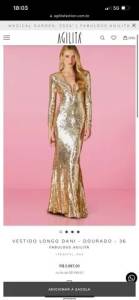 Vestido Dourado Agilita