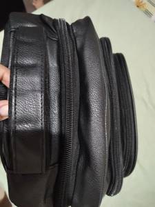 Mochila Preta Em Corino