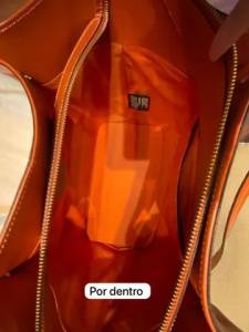 Bolsa De Couro Laranja Arezzo