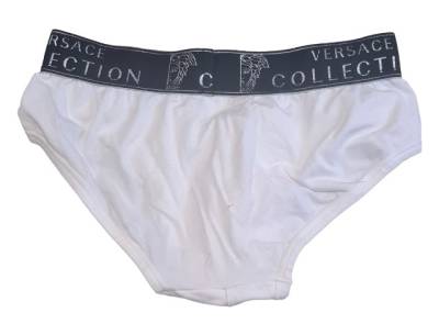 Cueca Versace Collection Slip Branca Tam M