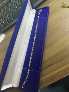 Pulseira De Ouro 21 Cm
