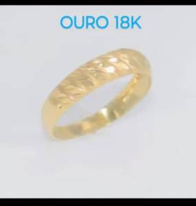 Anel Modelo Croissant Ouro 18k - Jia 18k - Pea Linda