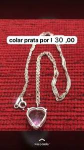 Brinco E Corrente De Prata