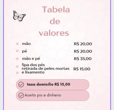 Manicure E Pedicure Em Seu Domiclio