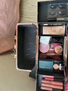 Maleta De Maquiagem Rose Gold
