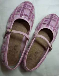 Sapatilha Cintilante Rosa Infantil Bibi