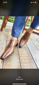 Sapatos Em Couro Nobre