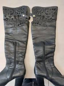 Bota Feminina Em Couro Legtimo N.37 Excelente Estado