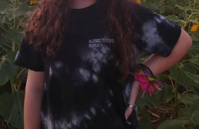 Camiseta Tie Dye Preto E Branco