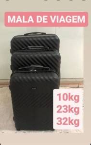 Malas De Viagem Novas 10kg De Bordo 23kg Media 32 Grande