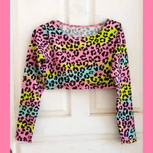Biquni Cropped Manga Longa Estampado!!!