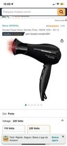 Secador Mondial 2000w 220v Seminovo