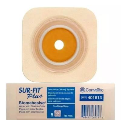Baixouuu!!!  10 Bolsas + 5 Bases Colostomia Convatec 57 Mm