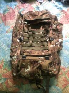Mochila Cargueira Camuflada Camping Impermevel Trilha 70l