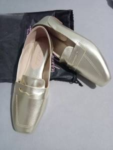 Mocassim Feminino Dourado (novo)