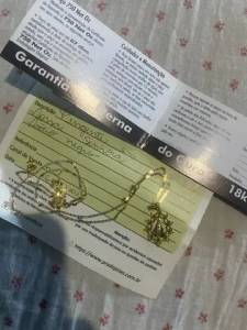 Corrente Mais Pingente De Ouro 18k