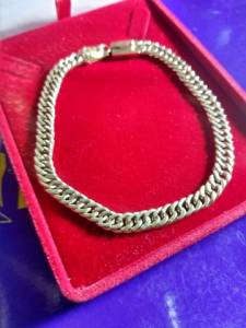 Pulseira Ouro 18 Kilates 8 Mm 15 Gramas Oca