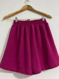 Short Rosa Crepe Duna