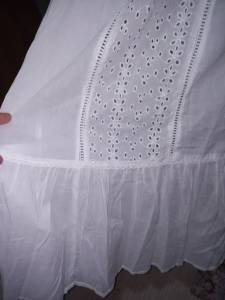 Roupa De Santo Vestido Branco M/g Umbanda Candombl Preceito