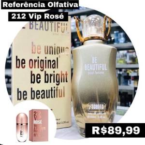 Perfume 212 Vip Ros Carolina Herrera Be Beautiful Pour Femme 100ml