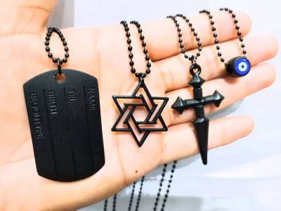 Crucifixo Estrela De Davi Colar Masculino